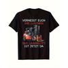 2026 Fashion Style W Unisex Funny German Warehouse Worker T-Shirt | Lagergott Ist Da Stapler Lagerist Saying & Forklift Graphic, Casual Short Sleeve