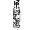 Water Bottle Cartoon Panda Double Wall Vacuum Insulated Flask Stainless Steel with Straw Lid 20oz…