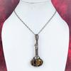 Tger's eye pendant copper wire wrapped pendant handmade guitar pendant gemstone copper jewelry gifts for him beautiful wire wrapped jewelry