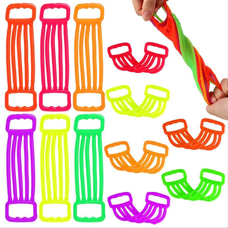 Toys 6PCS Stretchy Strings Fidget Anxiety Calming Stress Relief for Adults Classroom Prize Birthday Party Favors Gifts Kids