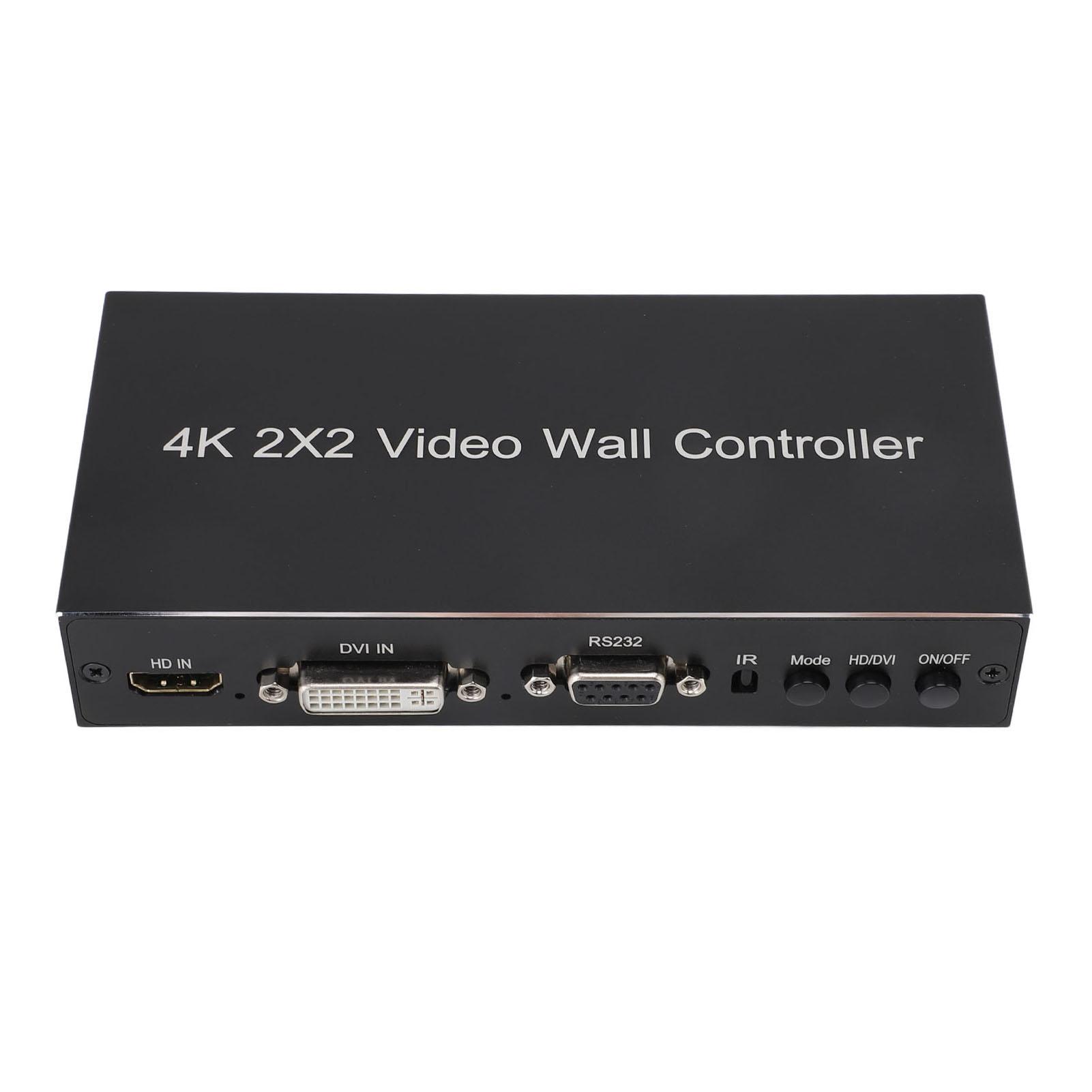 

4K TV Splitter 2X2 Rotary Splicing 90 градусов 180 градусов 270 градусов Интерфейс мультимедиа высокой четкости 1 вход 4 выхода EU Plug