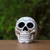 Halloween Skull Statue Creative Vintage Resin Skeleton Figurine Gothic Crow Skull Statue Halloween Home Party Desktop Decoration