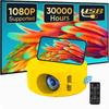 Mini Projector E60 Small Wired Same Screen Projector Home Portable Micro Projector
