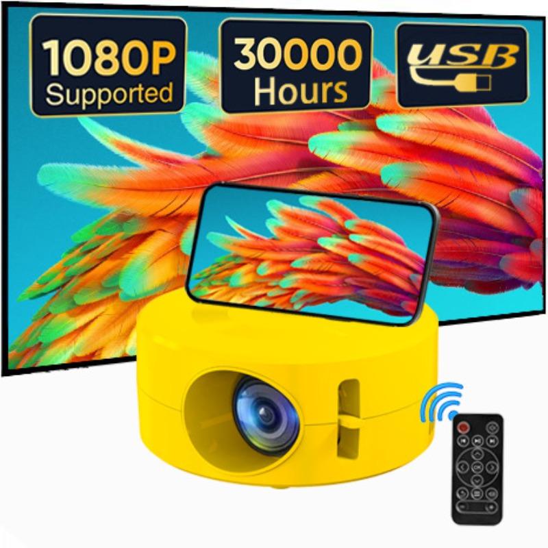 Mini Projector E60 Small Wired Same Screen Projector Home Portable Micro Projector