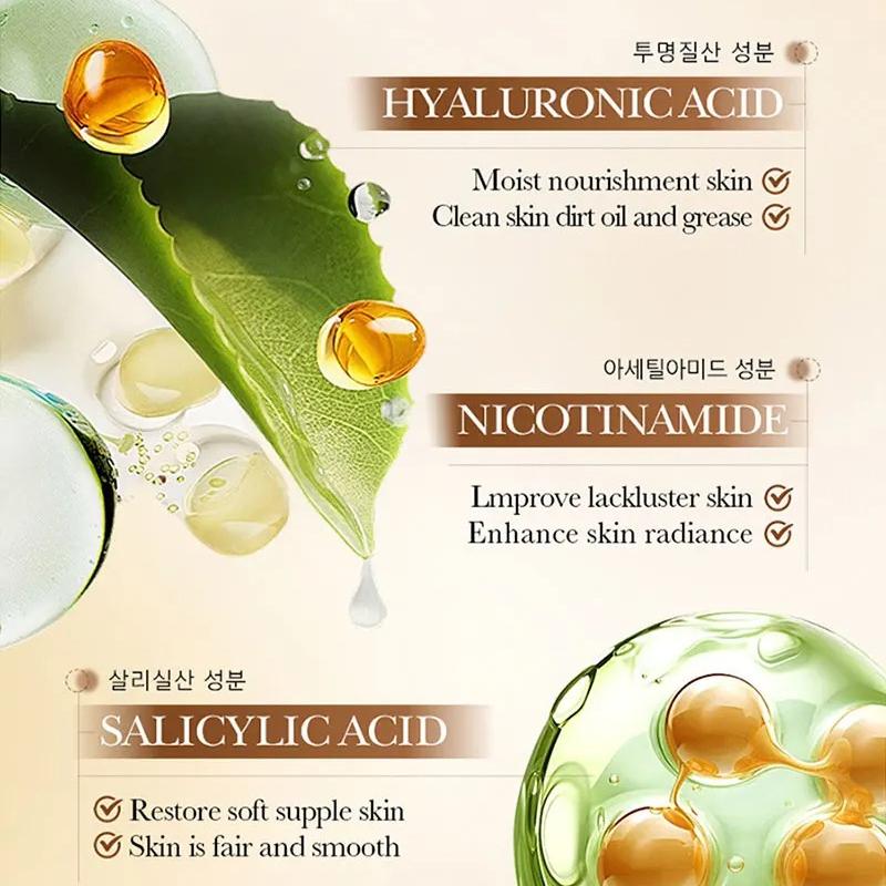 Rice Soap With Rice Extract, Salicylic Acid, Deep Cleansing, Niacinamide, Whitening, Purifying, And Nourishing Properties.