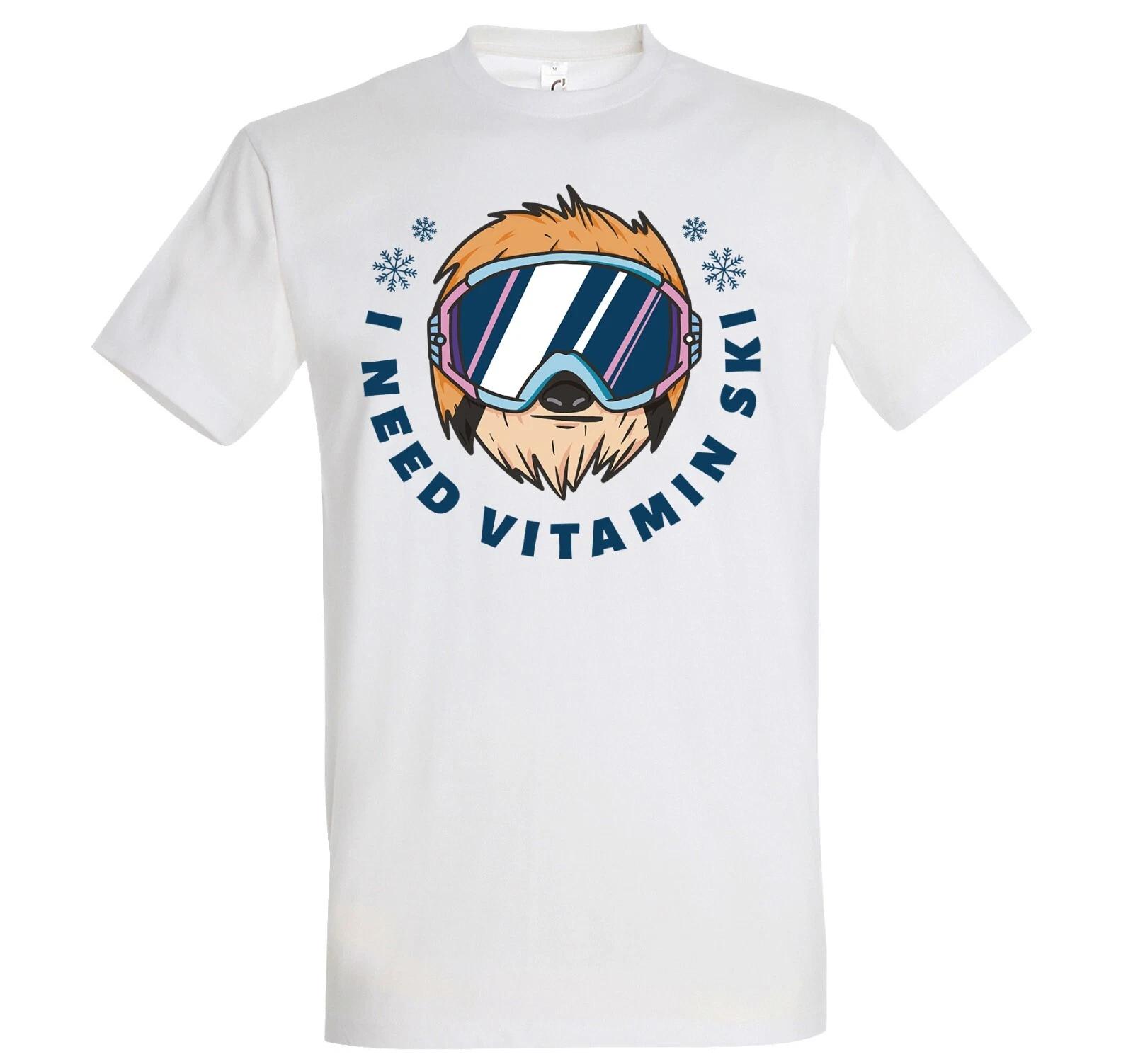 

Youth Designz Vitamin Ski Men s Printed T-Shirt Funny Hobby Snowboard Snow XL