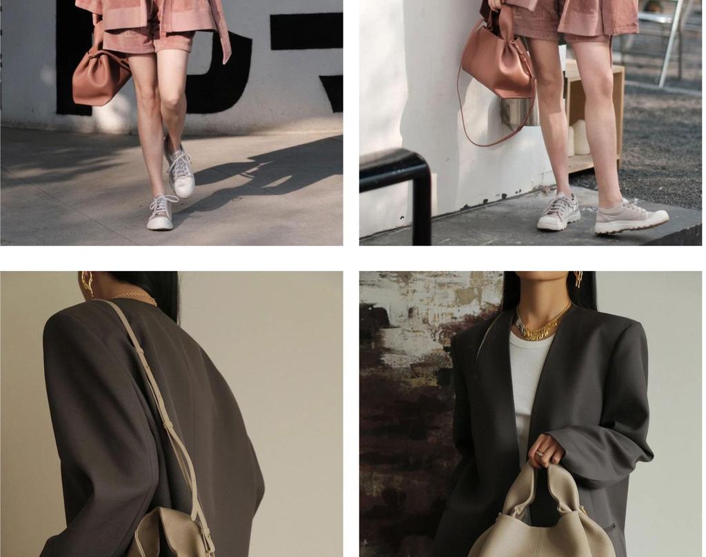 Polene Cloud Bag Dumpling: Genuine Leather Single Shoulder Crossbody Handbag. In Stock.