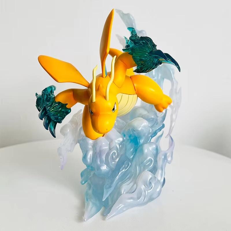 Pokeman Anime Figure Dragonite Figures 16Cm Pvc Statue Figurine Model Collection Desktop Decoration Children Birthday Toy Gifts