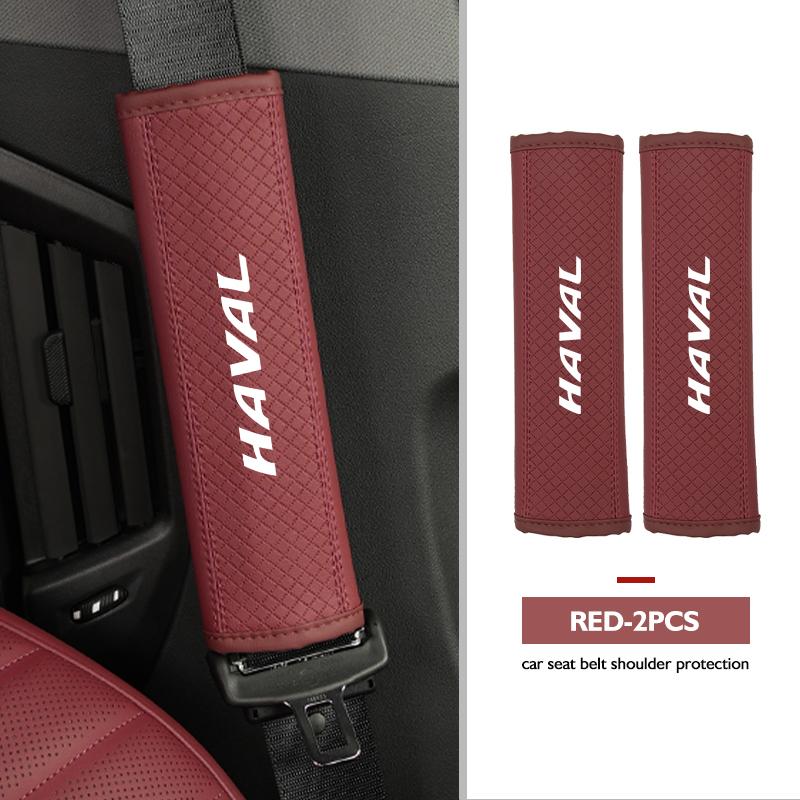 

Leather Car Safety Belt Cover Protector Pads Accessories For Haval F7 H6 H1 H2 H3 H4 H5 H7 H8 H9 M4 M6 F5 F9 F7X F7H H2S