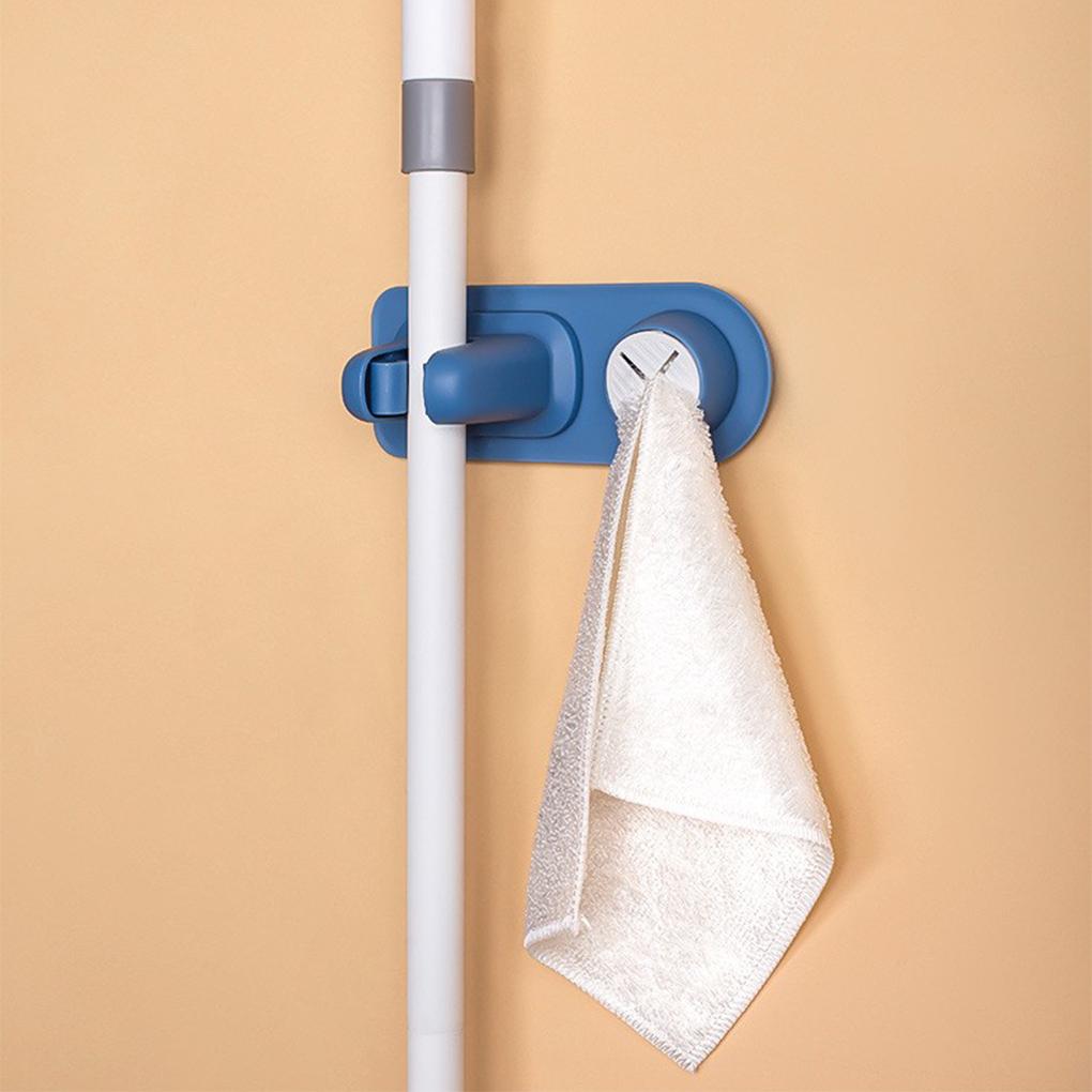 Wall Mounted Mops Hanging Pipe Hooks Multi-purpose Storage Rack Moisture-proof Holder Broom Clip Household Kitchen Washroom