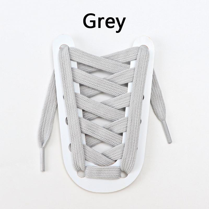 1 Pair Flat Shoelaces for Sneakers Rugged Wear-resistant Classic Canvas Sports Shoe Laces Women Men Shoelace Solid Double Cotton