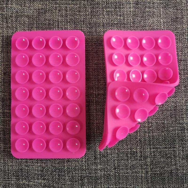 1/2Pcs New Mobile Phone Suction Cup Adhesive Pad Dual Side Silicone Backed Sucker Pad Storage Car Mounted Bracket Wall Stand