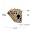 Poker flush brooch zinc alloy material, men's and women's suits, collar pins, high-end corsages