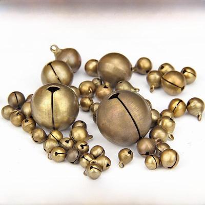 Retro Copper DIY Jewelry Bell for Christmas & Pet Accessories