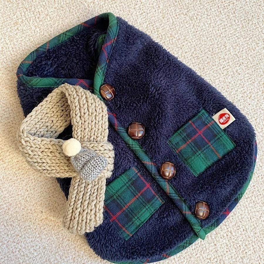Small to Medium Dog Fleece Pockets Warm Cozy Winter Dog Coat