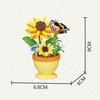 Flower Pot Building Blocks Flowers Insect Series Diamond Bricks Kids Toys Bee Butterfly Dragonfly Garden Toys Decorations