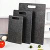 1PC Double Sided Imitation Marble Textured PP Plastic Kitchen Cutting Board with Handle for Cutting Meat, Fruit and Vegetables