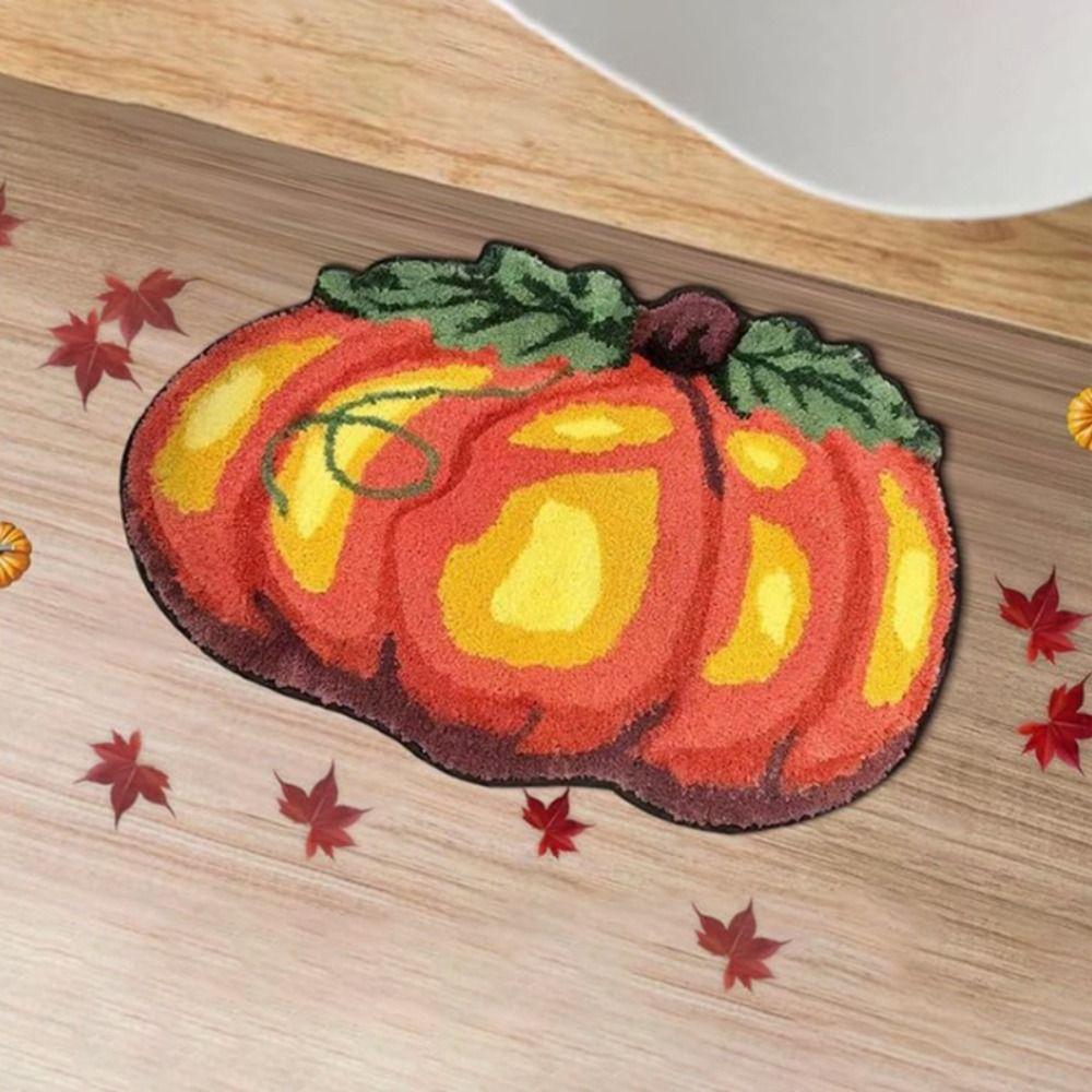 

Моторошні Привиди Хелловін Килимок для Дверей Фланелевий Рожевий Килимки для Ванної кімнати для Ванної кімнати Спальні Вітальні Дому Pumpkin