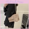 Elegant Black White Khaki Fuchsia Small Square Bag Modern Casual Pu Leather Design