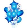 14Pcs Multi Confetti Balloon Happy Birthday Party Balloons Rose Gold Helium Ballons Boy Girl Baby Shower Party Supplies