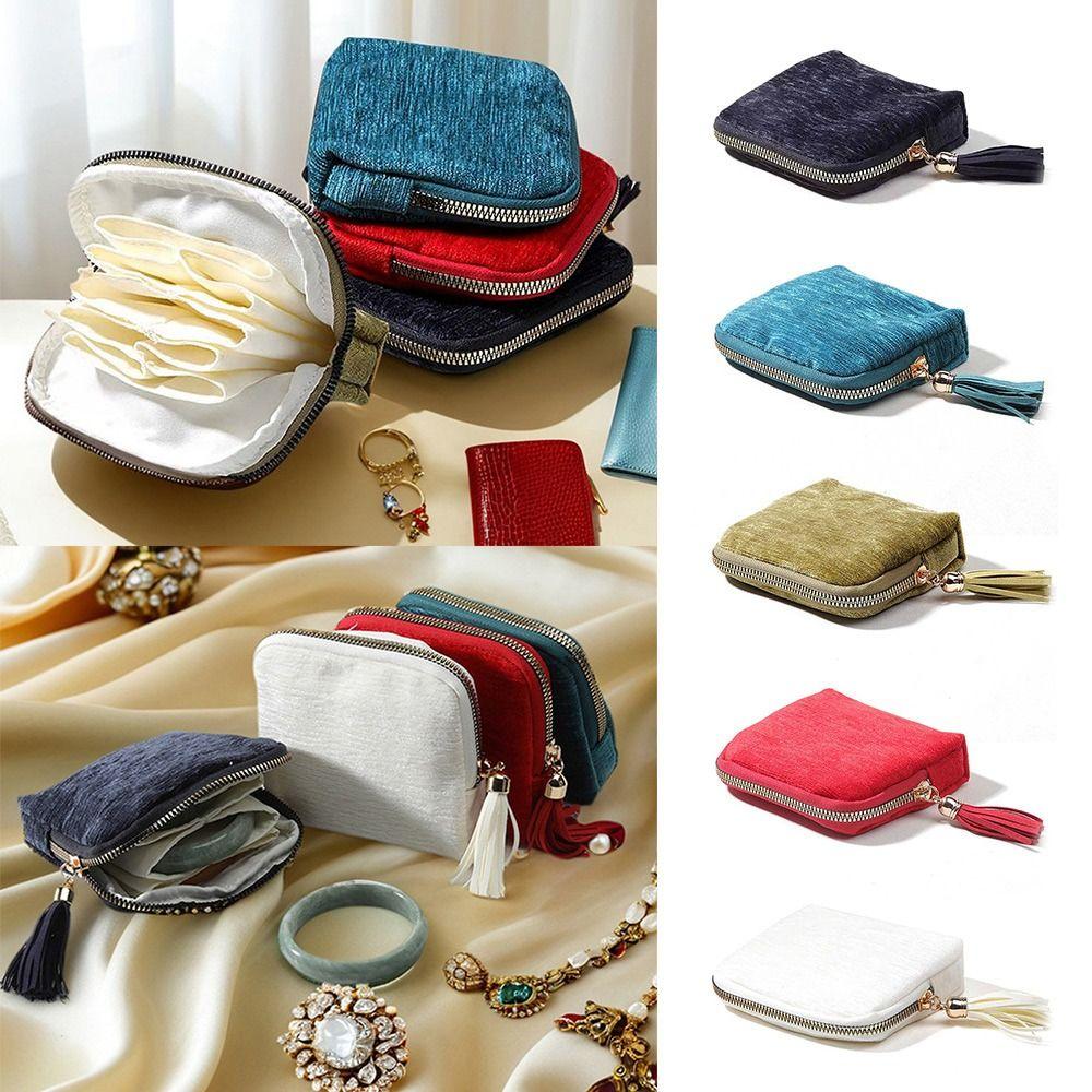 with Zipper Jewelry Storage Bag Multifunctional Organizer Pouch New Design Jewelry Organizer