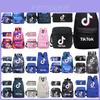 3pcsset Tik Tok Blue Galaxy Backpack Schoolbag Shoulderbag Pencilbag Women Kids