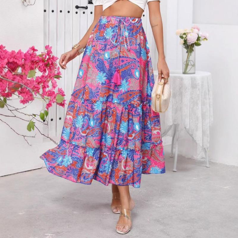 

Женская юбка с принтом Boho Vacation Hemline S фиолетовый