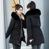 One-piece, Three-wear Parkas for Women, Mid-length, Removable Liner, New Cotton Padded Jacket, Thickened Winter Jacket