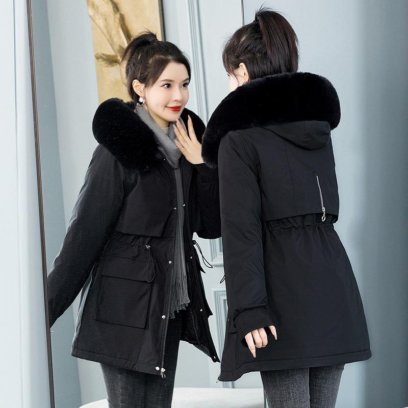 One-piece, Three-wear Parkas for Women, Mid-length, Removable Liner, New Cotton Padded Jacket, Thickened Winter Jacket