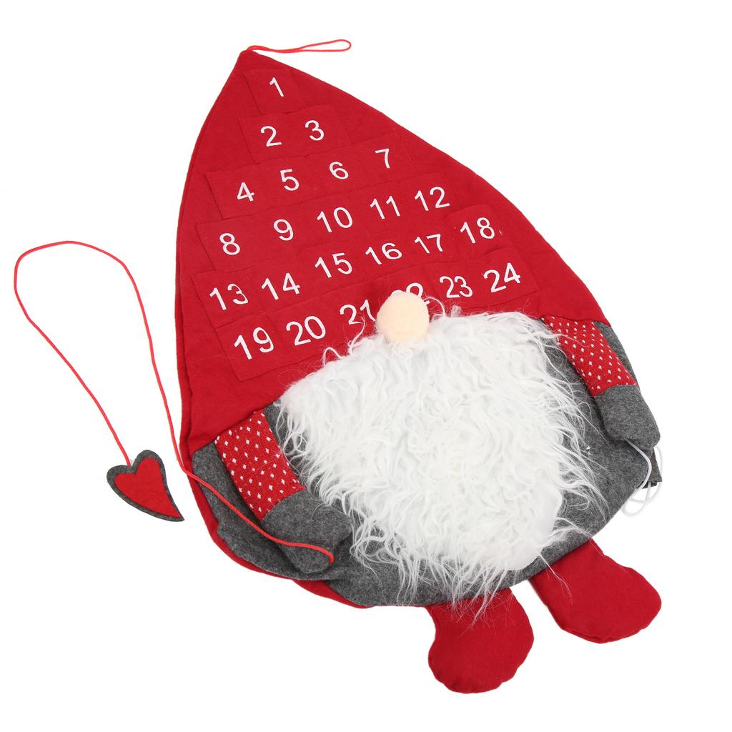 Weihnachtskalender Niedliches Weihnachtsmann-Aussehen Exquisite Handwerkskunst Schön Praktisch Wiederverwendbar