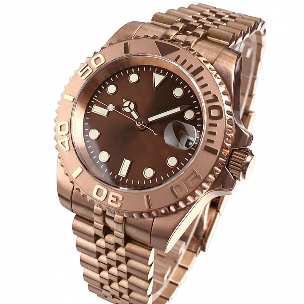 Tandorio New 40mm Red Sunburst Dial