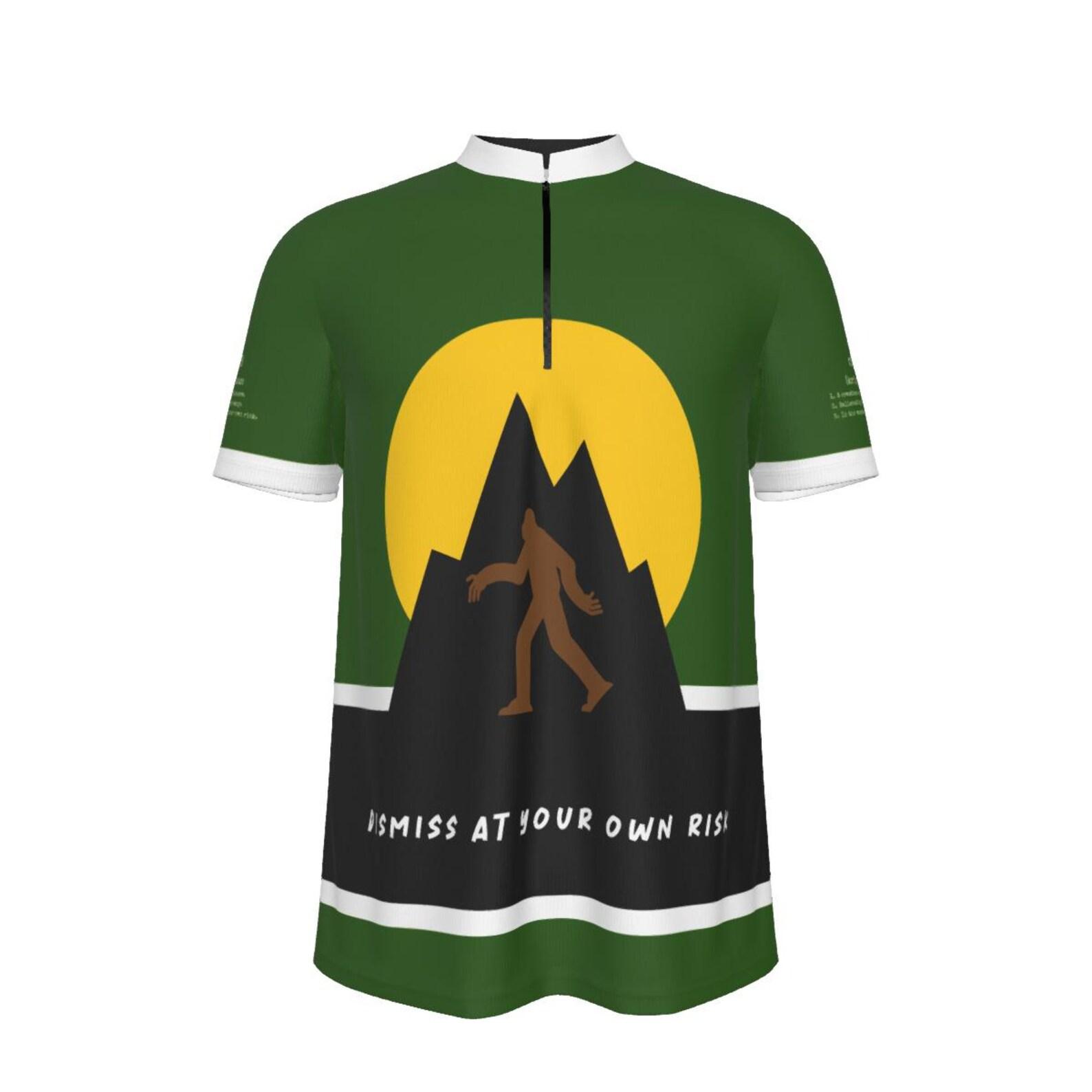 Bigfoot MTB Jersey: Funny Sasquatch Cycling Shirt S