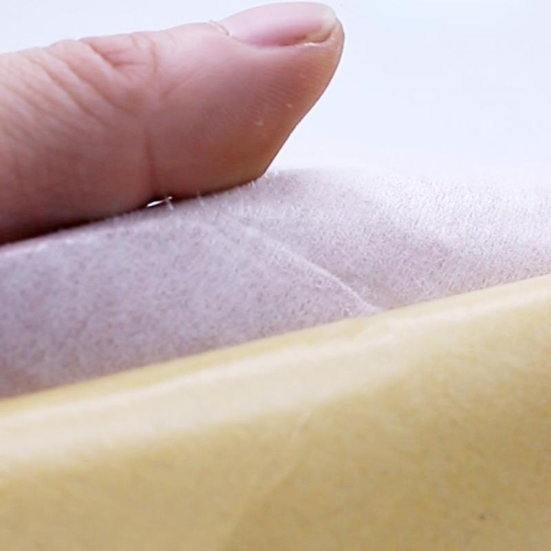 45cm Width Self-adhesive Beige Flocking Cloth Thick Sticky Velvet Fabric for Jewelry Box Furniture Cabinet Background Display