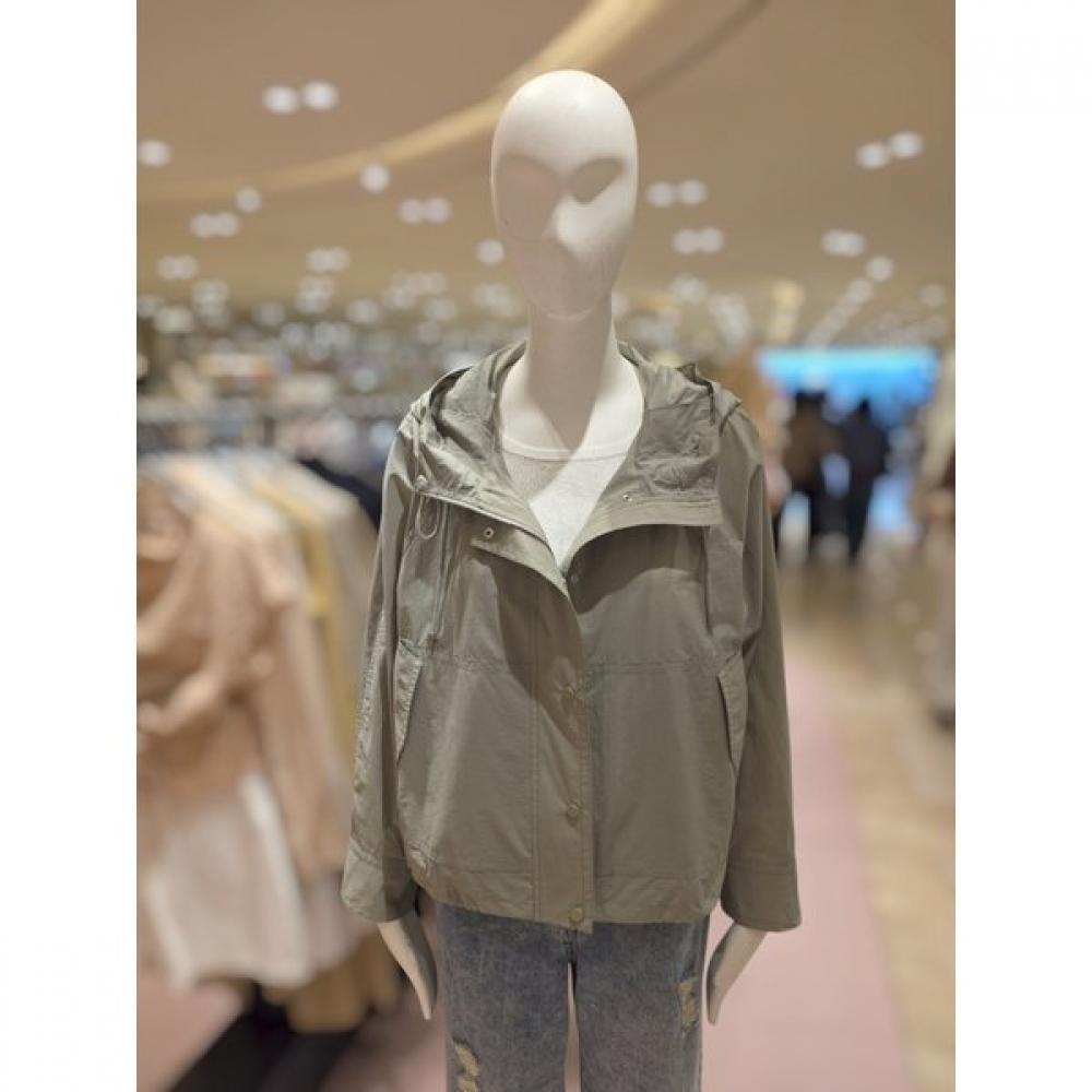 Cc Collect String Cut Hooded Zip Up Jumper C262msj131 KA/55