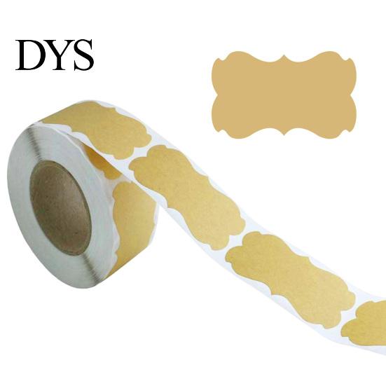 Self Adhesive Labels for Jars Blank Label Stickers, Self‑Adhesive Gift Tag Stickers 250 Per Roll, Assorted Mailing Small Business Shapes Jars,