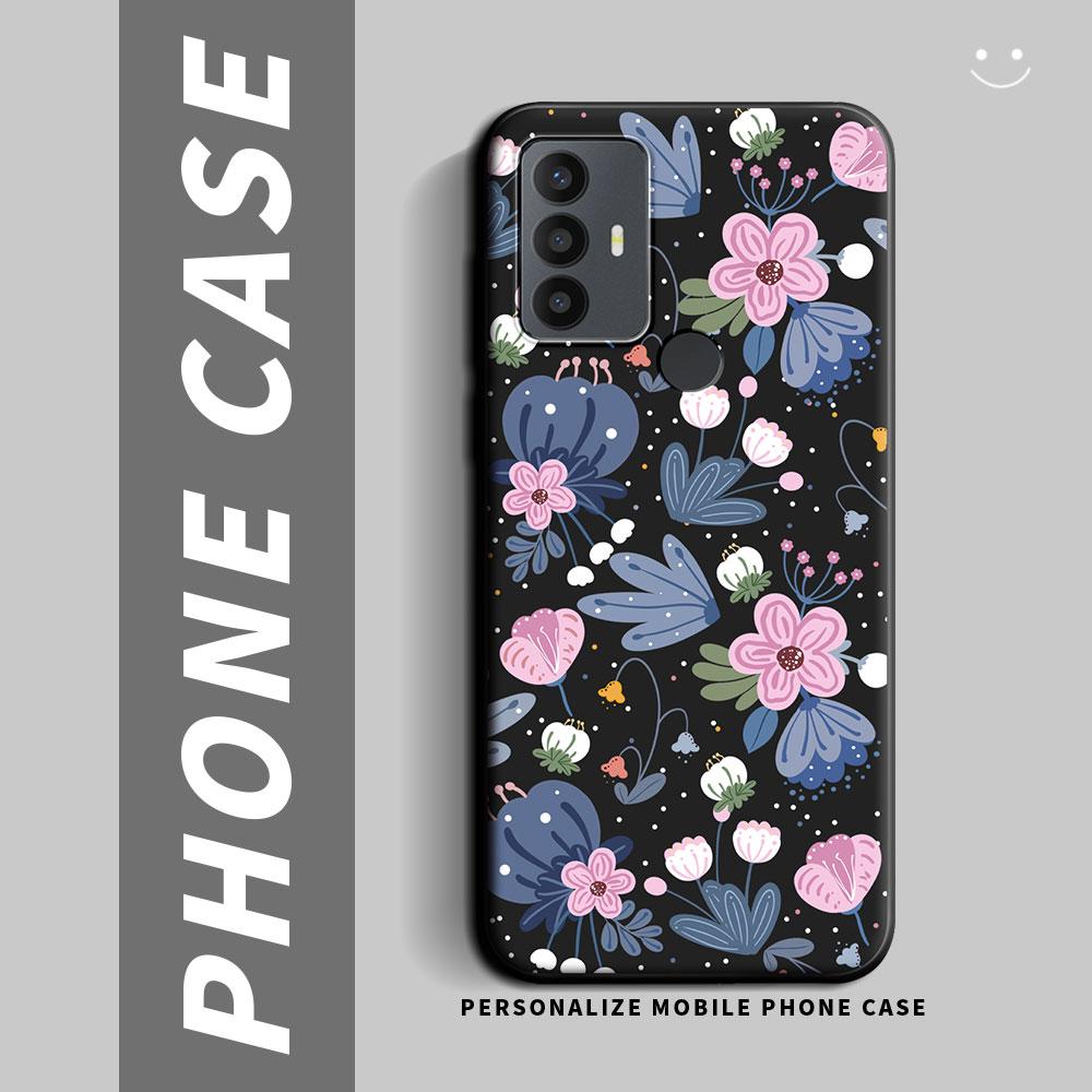 For TCL 30E / TCL 30 Plus Case Cartoon Cute Cat Flower Shockproof Silicone Soft TPU Phone Case For TCL 30 5G 30SE Back Cover