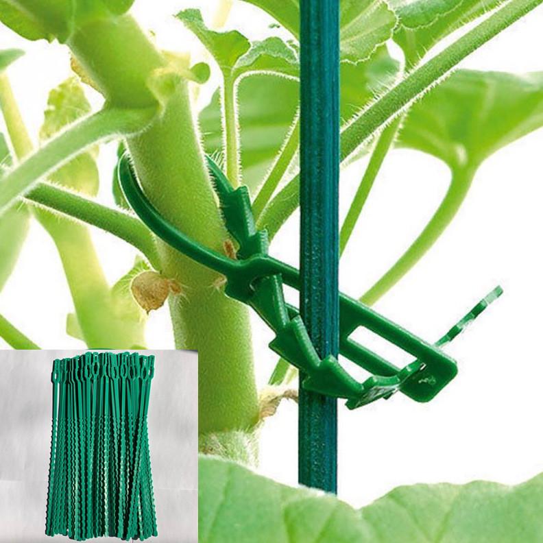 

17CM Multipurpose Green Fishbone Garden Tie for Flowers and Horticulture 10 pcs