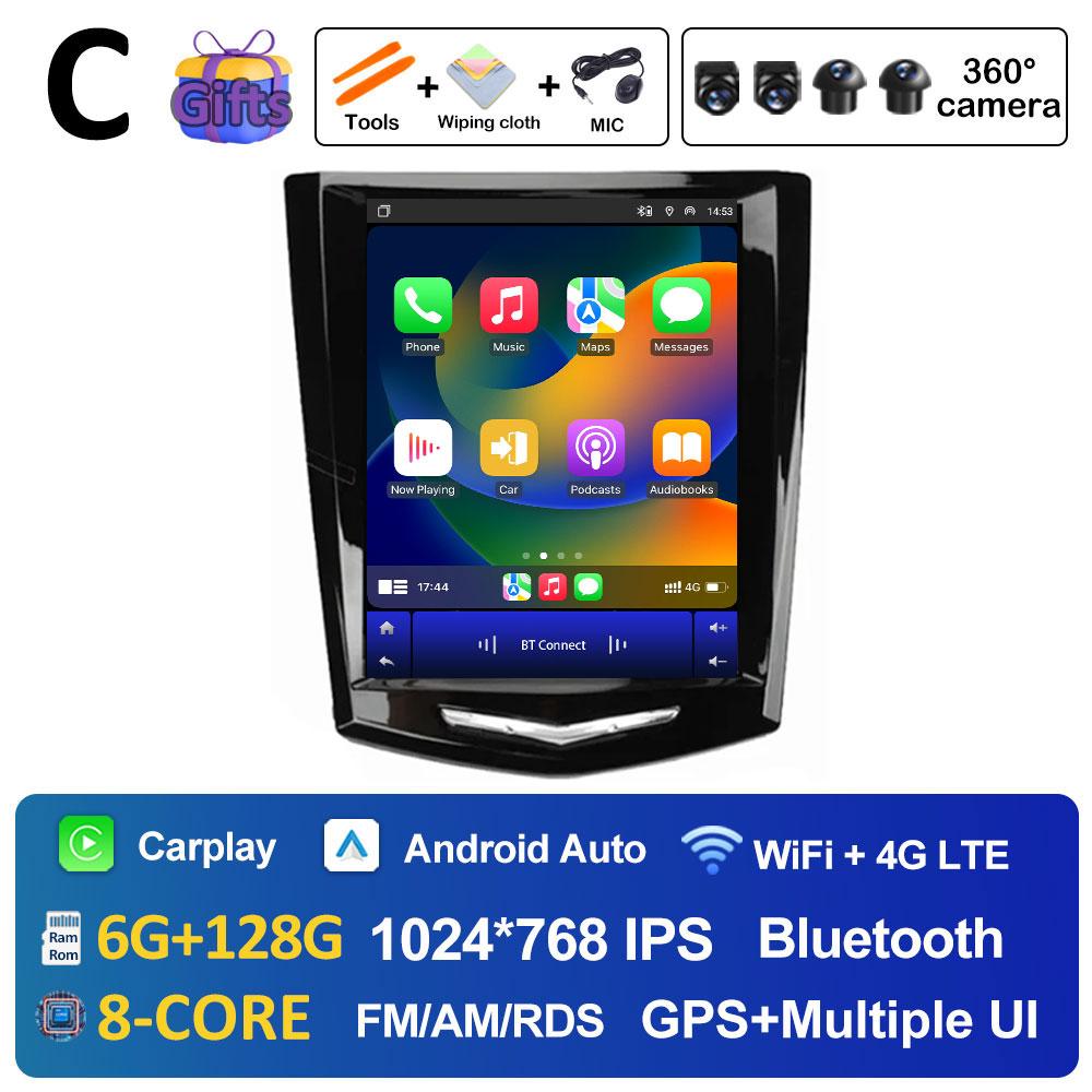 For Cadillac ATS XTS CTS SRX 2013 2014 2015 2016 DSP Stereo Wireless Carplay Android Auto 2.5D Touch Screen Head Unit No 2 din