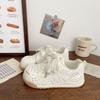 2025 summer little white shoes new ins female students height increase mesh breathable board shoes platform casual shoe board
