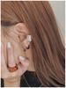 Japanese Minimalist Arc-Shaped Ear Cuff Earrings: Versatile, High-End and Stylish Stud Accessory.