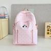School bag schoolbag ins style versatile high value polka dot Korean girl light first big travel backpack