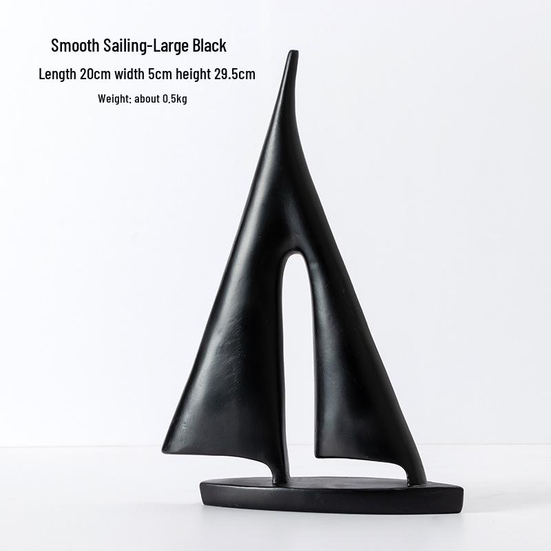 Modern Luxury Sailboat Ornament for Living Room, Foyer, or Office Decoration