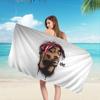 2PAC hip -hop singer Microfiber Beach Towel Absorbent Quick dry Soft Yoga Swimming Resort Mountain Climbing Towel