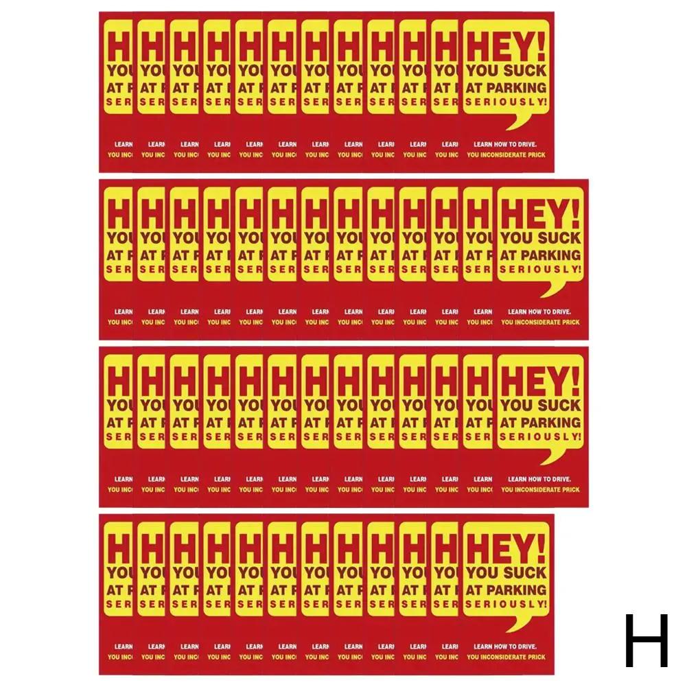 Bad Parking Cards You Parked Like An Idiot Business Cards 3.15*3.54"/3.5*2" For Funny Parking Violation Prank Notice Gag 50 R4W6