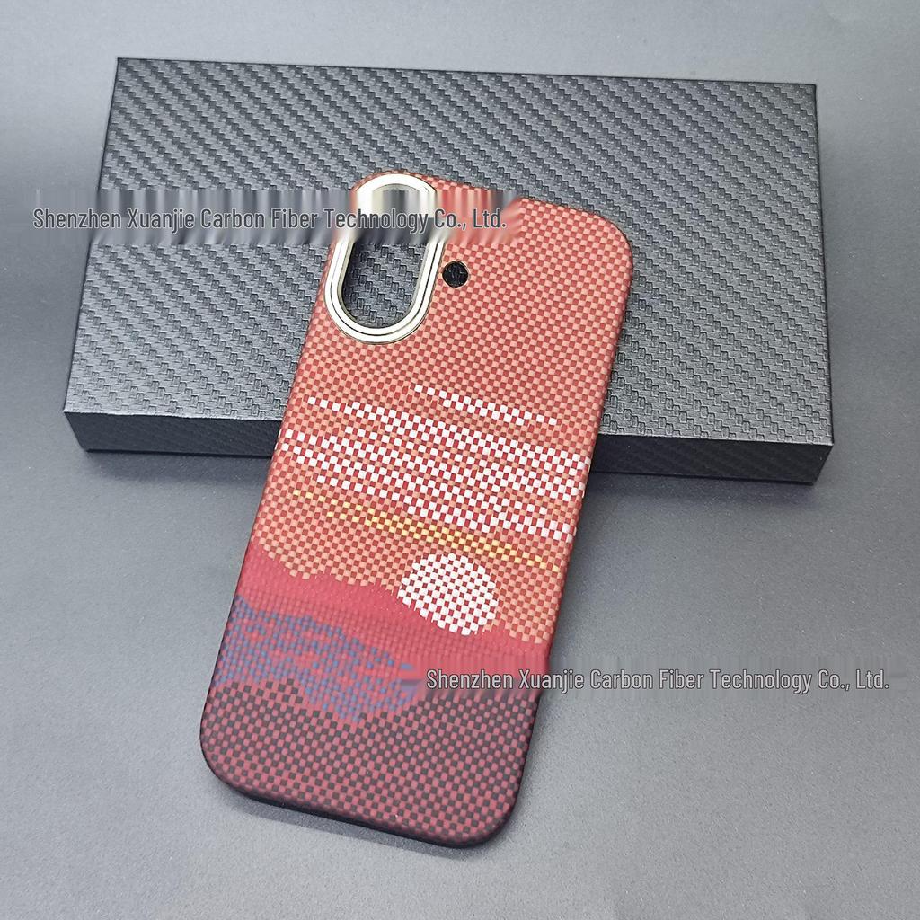 Nový ultra tenký magnetický kryt na telefon Apple 17 z kevlarového aramidového vlákna