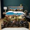 Classic Teena-ge Mut-ant Ninja Turtles Bedding Set All-Season Duvet Cover Set Soft Quilt Cover Lightweight 3-Pcs for Teens