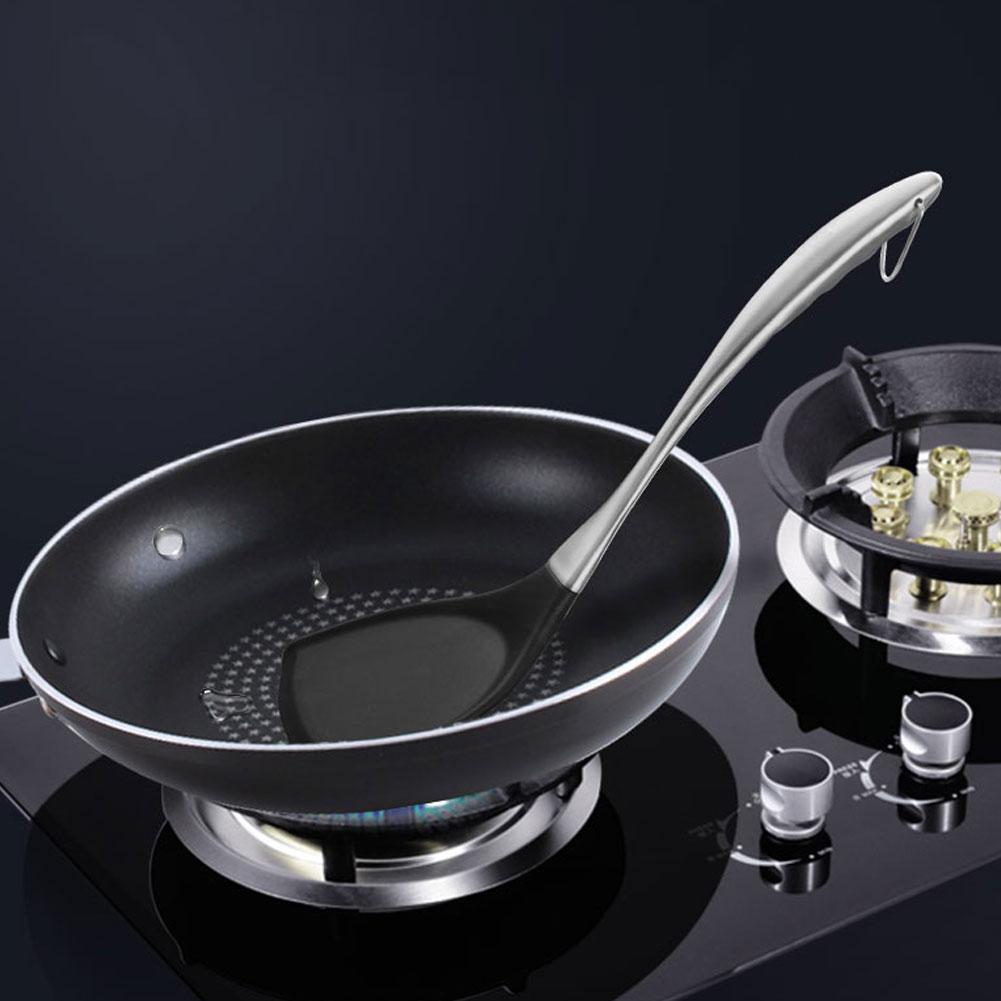 Silikonspatel Antihaft-Schaufel mit Edelstahlgriff Kochwerkzeuge Küchengeschirr