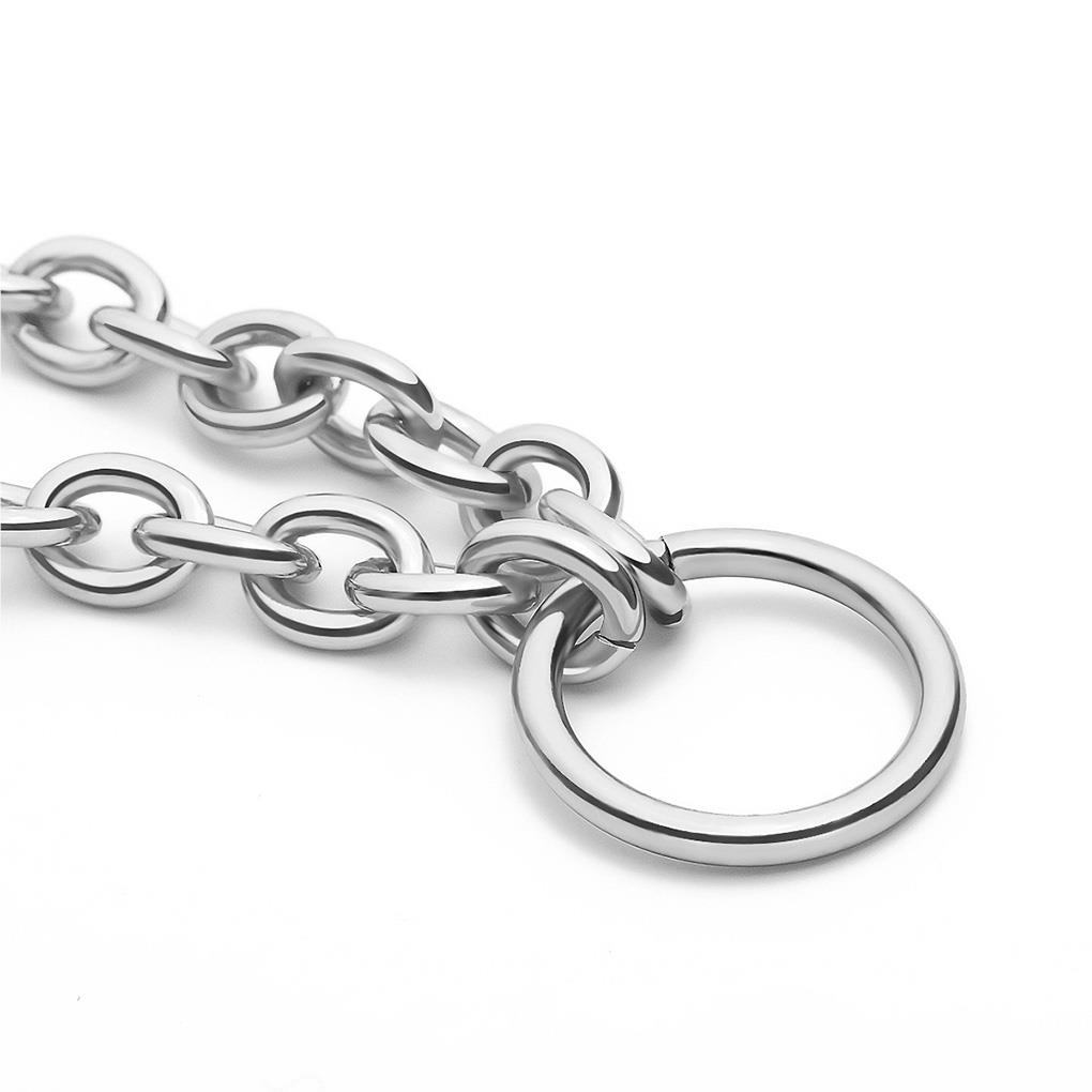 Simple Thick Lock Chain Geometric Hollow Circle Punk Necklace Fashion Jewelry