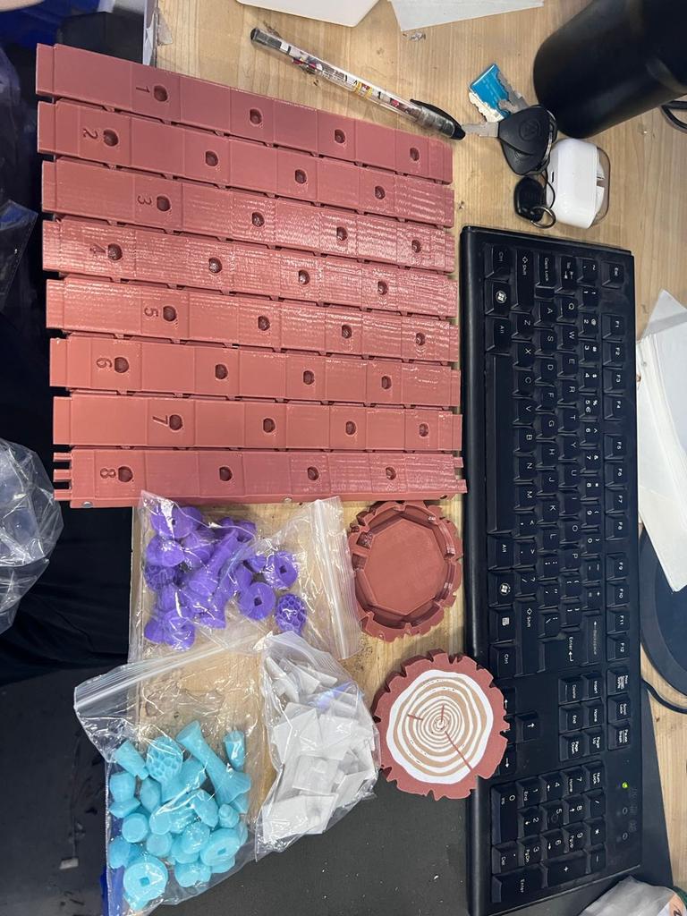 Forest Chess, Wooden Chess Board, Portable Forest Themed Chess And Set