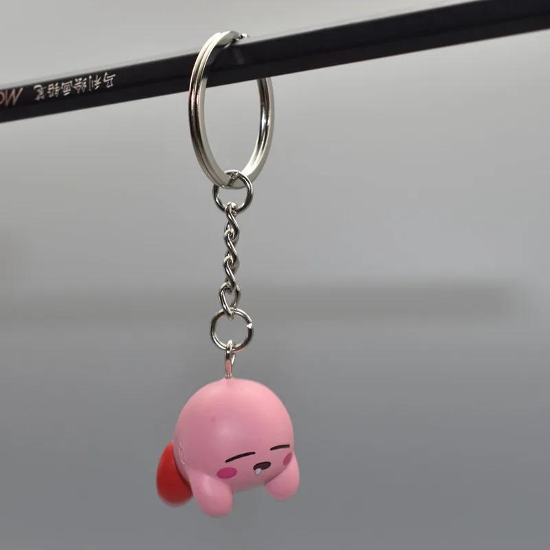 Anime Super Cute Kawaii Kirby Figures Keychain Toy Portable Pendant Handmade Room Decoration Popular Birthday Gifts